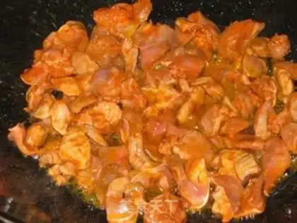 Make Iron plate chicken gizzards step 4