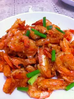 Make Pan-fried prawns step 4