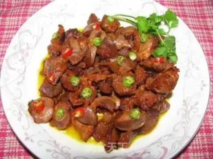 Make Iron plate chicken gizzards step 5
