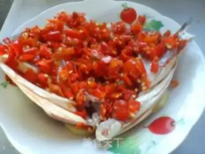 Make chopped pepper fish head step 2