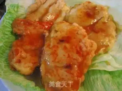 Make Honey crispy chicken steak step 12