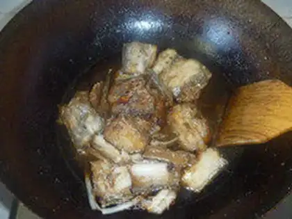 Make braised hairtail step 4