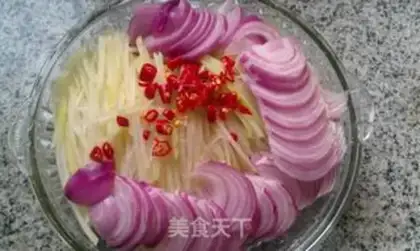 Make Sour and spicy shredded vegetables step 2