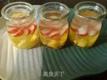 Make Flower crystal jelly in bottle step 4