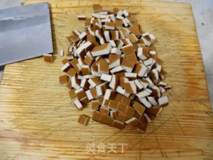 Make noodles with diced step 0