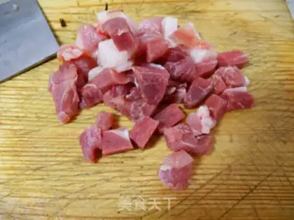Make noodles with diced step 5