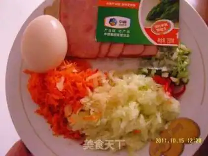 Make egg fried rice step 0