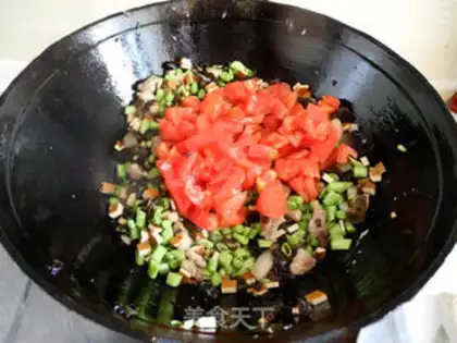 Make noodles with diced step 9