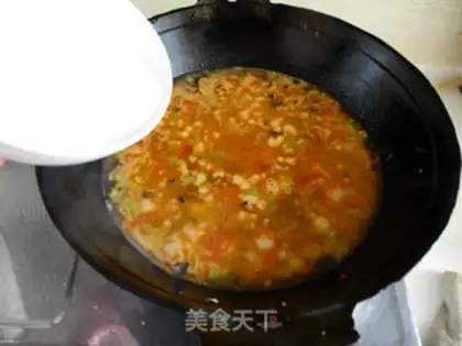 Make noodles with diced step 12