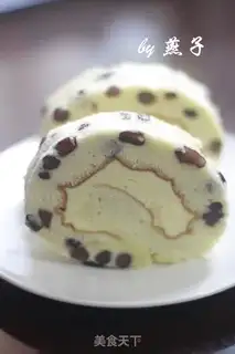 Make Honey Red Bean Qi Feng Cake Roll step 14