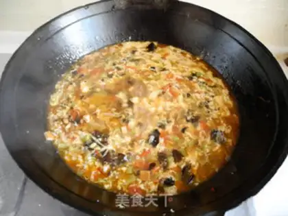 Make noodles with diced step 16