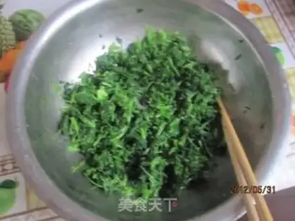 Make Spinach duck egg cake step 7
