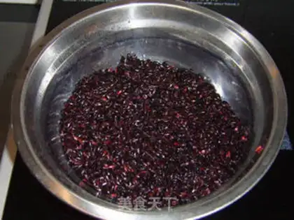 Make Black rice cake step 1