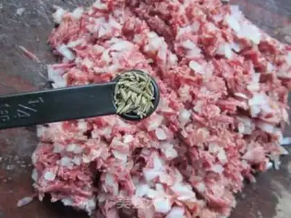 Make Soba noodles and onion beef dumplings step 4