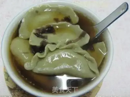 Make Soba noodles and onion beef dumplings step 9