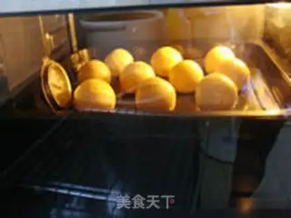 Make egg yolk cake step 19