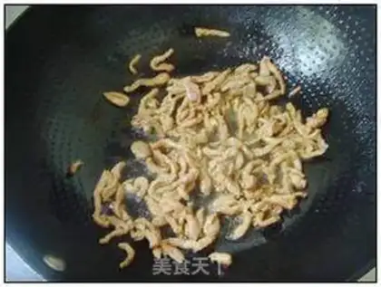 Make Fried pancakes with shredded pork step 6
