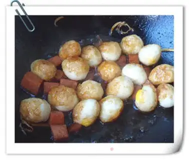 Make Braised quail eggs with crab mushrooms step 6