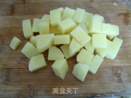 Make Crispy rice with black pepper and potatoes step 3