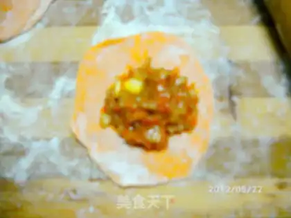 Make Three-colored chicken leg mushroom pork dumplings step 9