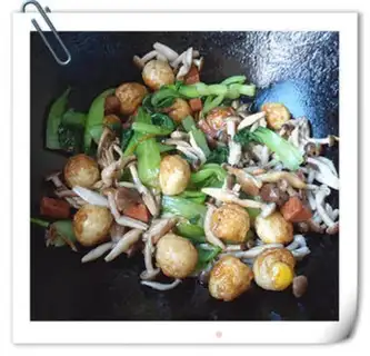 Make Braised quail eggs with crab mushrooms step 8