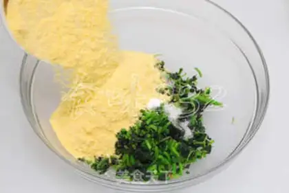 Make amaranth corn cake step 1