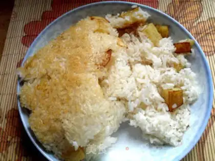 Make Crispy rice with black pepper and potatoes step 10