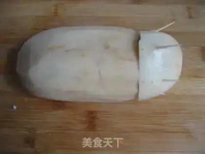 Make Osmanthus glutinous rice lotus root step 6