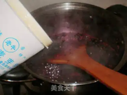 Make mulberry paste step 4
