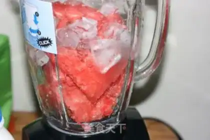 Make Watermelon, orange juice step 2