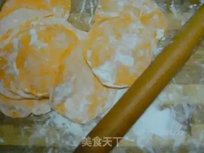 Make Three-colored rose steamed buns step 8