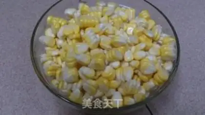 Make sweet corn porridge step 1