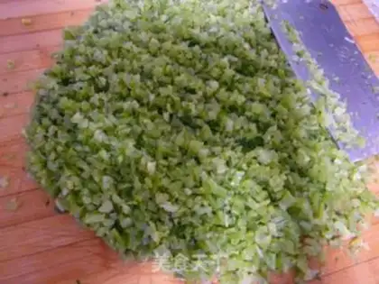 Make Fried buns filled with celery step 4