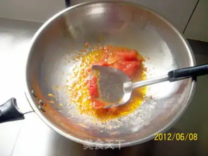 Make stir-fried belly crotch with tomato and cauliflower step 3