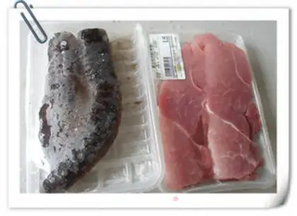 Make Sea cucumber with minced pork step 0