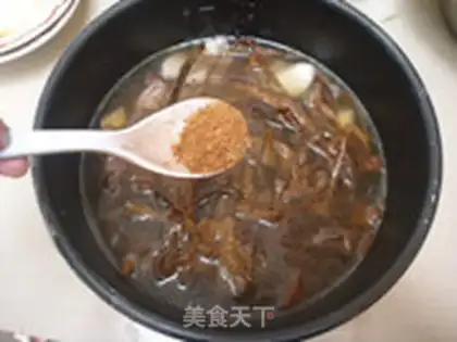 Make Stewed tea tree mushroom with oxtail step 9
