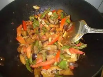 Make Sauteed eggplant and spicy western food step 11