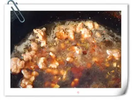 Make Sea cucumber with minced pork step 5