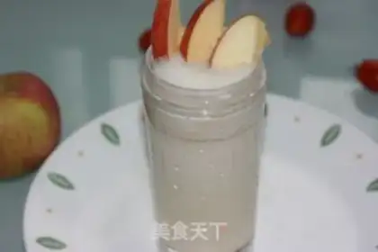 Make Fresh soy milk and apple juice step 2