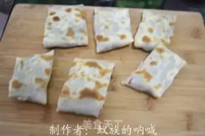 Make Hot noodle bean paste cake step 7