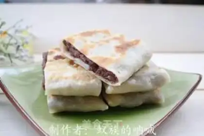 Make Hot noodle bean paste cake step 9