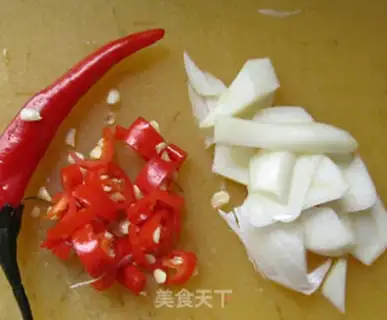 Make Green beans, minced pork, and olive vegetables step 1