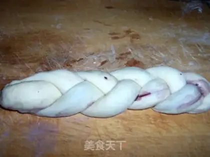 Make Mulberry jam braid bread step 12