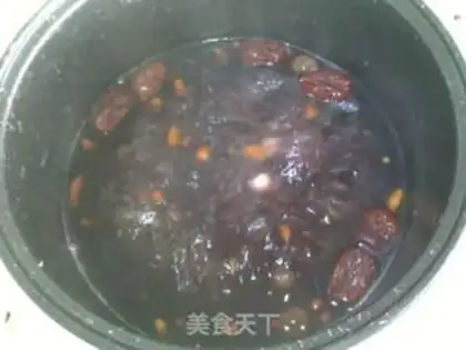 Make Five-color health porridge step 2