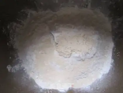 Make Panda bean paste bun step 1