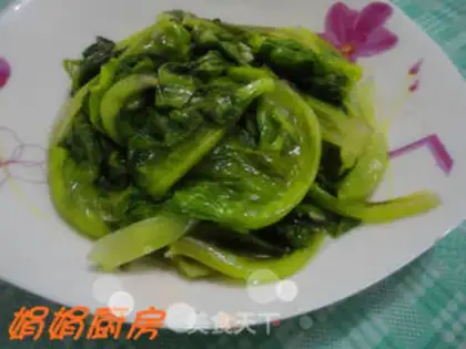 Make lettuce with minced garlic step 3