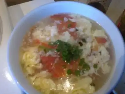 Make Muxu persimmon soup step 3