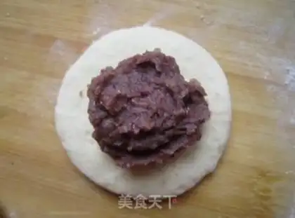 Make Panda bean paste bun step 6