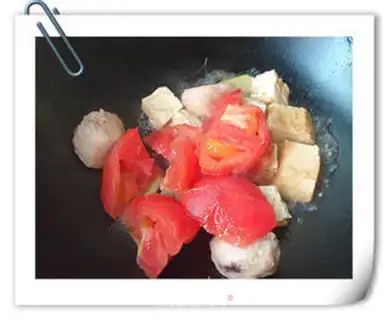 Make Stewed Frozen Tofu with Tomatoes step 4