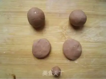 Make Panda bean paste bun step 8
